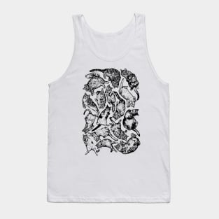 'Bellys Up' Fat Cat Jigsaw Tank Top